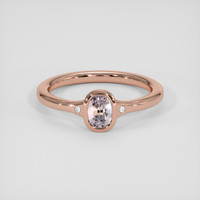 0.65 Ct. Bi Color / Parti Sapphire Ring, 14K Rose Gold 1