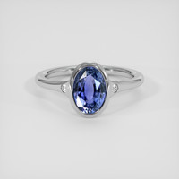 2.01 Ct. Blue Sapphire Ring, Silver 1