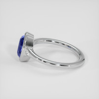 2.01 Ct. Blue Sapphire Ring, Silver 4
