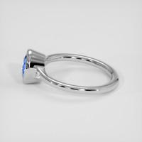 2.12 Ct. Blue Sapphire Ring, Silver 4