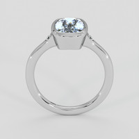1.80 Ct. Blue Sapphire Ring, 10K White Gold 3
