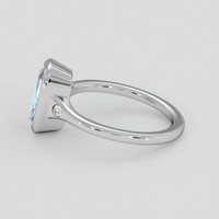 1.80 Ct. Blue Sapphire Ring, 10K White Gold 4