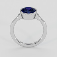 3.23 Ct. Blue Sapphire Ring, 10K White Gold 3