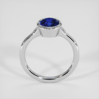 2.25 Ct. Blue Sapphire Ring, 14K White Gold 3