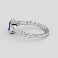 1.28 Ct. Blue Sapphire Ring, 14K White Gold 4