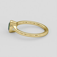 0.87 Ct. Bluish Green Sapphire Ring, 10K Yellow Gold 4