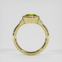 4.98 Ct. Yellowish Green Sapphire Ring, 14K Yellow Gold 3