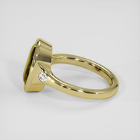 4.98 Ct. Yellowish Green Sapphire Ring, 14K Yellow Gold 4