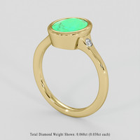 1.68 Ct. Emerald Ring, 18K Yellow Gold 2