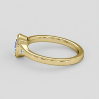 1.03 Ct. Blue Sapphire Ring, 18K Yellow Gold 4
