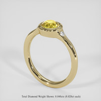 1.23 Ct. Yellow Sapphire Ring, 18K Yellow Gold 2