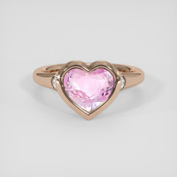 3.13 Ct. Pink Sapphire Ring, 18K Rose Gold 1
