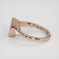 3.13 Ct. Pink Sapphire Ring, 18K Rose Gold 4