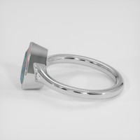 1.57 Ct. Multi Color Opal Ring, Silver 4