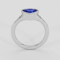 1.70 Ct. Blue Sapphire Ring, 18K White Gold 3