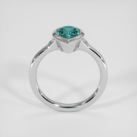 1.26 Ct. Greenish Blue Sapphire Ring, 18K White Gold 3