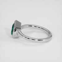1.26 Ct. Greenish Blue Sapphire Ring, 18K White Gold 4