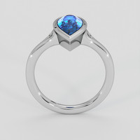 3.39 Ct. Blue Sapphire Ring, 18K White Gold 3