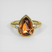 5.03 Ct. Bi Color Sapphire Ring, 14K Yellow Gold 1