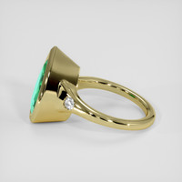 3.74 Ct. Emerald Ring, 18K Yellow Gold 4