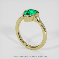 1.84 Ct. Emerald Ring, 18K Yellow Gold 2