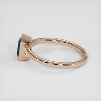 2.01 Ct. Greenish Blue Sapphire Ring, 18K Rose Gold 4