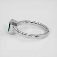 0.83 Ct. Emerald Ring, Silver 4