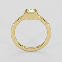 0.85 Ct. Greenish Yellow Sapphire Ring, 10K Yellow Gold 3