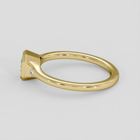 0.85 Ct. Greenish Yellow Sapphire Ring, 10K Yellow Gold 4