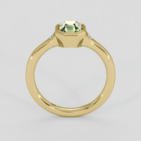 1.31 Ct. Yellowish Green Sapphire Ring, 10K Yellow Gold 3