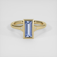 1.31 Ct. Blue Sapphire Ring, 14K Yellow Gold 1