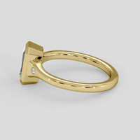 1.11 Ct. Green Sapphire Ring, 14K Yellow Gold 4