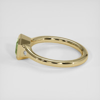0.99 Ct. Yellowish Green Sapphire Ring, 14K Yellow Gold 4