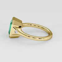 2.76 Ct. Emerald Ring, 18K Yellow Gold 4
