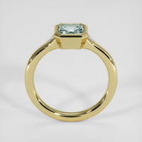 1.04 Ct. Bluish Green Sapphire Ring, 18K Yellow Gold 3