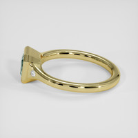 1.04 Ct. Bluish Green Sapphire Ring, 18K Yellow Gold 4