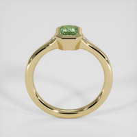 1.04 Ct. Bluish Green Sapphire Ring, 18K Yellow Gold 3