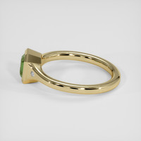 1.04 Ct. Bluish Green Sapphire Ring, 18K Yellow Gold 4