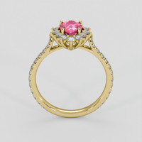 1.08 Ct. Padparadscha Sapphire Ring, 14K Yellow Gold 3
