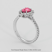 1.08 Ct. Padparadscha Sapphire Ring, 18K Yellow Gold 2