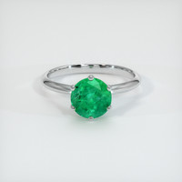 1.51 Ct. Emerald Ring, Platinum 950 1