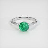 1.13 Ct. Emerald Ring, Platinum 950 1