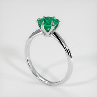 0.73 Ct. Emerald Ring, Platinum 950 2