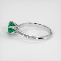 0.73 Ct. Emerald Ring, Platinum 950 4