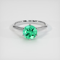 1.31 Ct. Emerald Ring, Platinum 950 1
