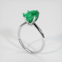 2.58 Ct. Emerald Ring, Platinum 950 2