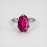 3.20 Ct. Gemstone Ring, Platinum 950 1