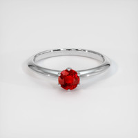 0.71 Ct. Ruby Ring, Platinum 950 1