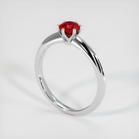 0.71 Ct. Ruby Ring, Platinum 950 2