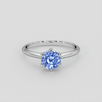 1.50 Ct. Blue Sapphire Ring, Platinum 950 1